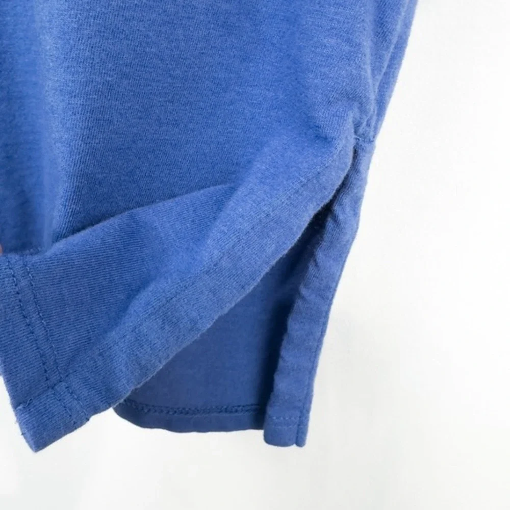 J Jill‎ Embroidered 3/4 Sleeve Tunic Top Petite Large Blue Boho Coastal Beach - Picture 13 of 16